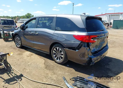 2022 Honda Odyssey Ex-L из США, поврежденный, VIN 5FNRL6H79NB024258